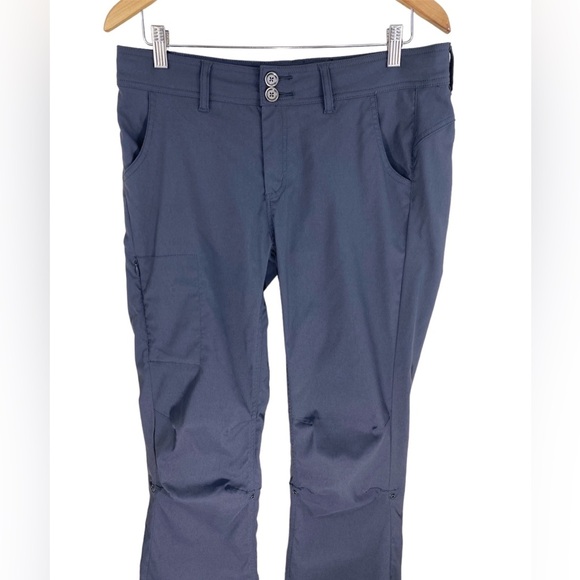 PRANA Halle Straight Leg Roll Up Pant Hiking Outdoors Gray Size 10 - Picture 3 of 10